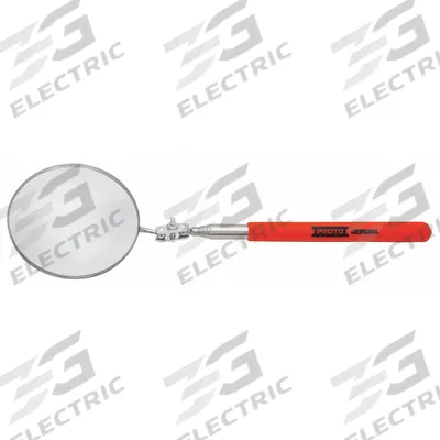 PROTO Inspection Mirror: 3 1/4 in Dia Mirror Size, Mirr. Mat. Steel - Standard Inspection Mirrors