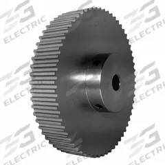 DAYTON Timing Pulley: Modified Curvilinear, Fixed, For GT Timing Belt Section, For 15 mm Belt Wd (MPN 62-5P15-6A6). Key specifications — Brand: DAYTON; Finish: Clear Anodized; For Belt Series: Powerhouse®.