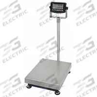 DORAN Industrial Bench Scale: 15 3/4 in x 19 3/4 in, Not IP Rated, Column-Mounted, Stainless Steel (MPN 1200-MSP1250). Key specifications — Connection Ports: RS-232; Readability: 20 g/0.05 lb; Brand: DORAN; Weighing Surface Material: Stainless Steel.
