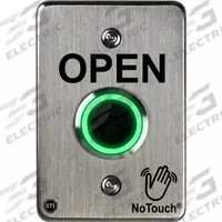 SAFETY TECHNOLOGY INTL Wave-to-Open Touch Plate: 5 in Ht, 1 7/16 in Dp, 3 3/8 in Wd, Stainless Steel (MPN NT-SS102-EN). Key specifications — Product Type: Wave-to-Open Touch Plate; Operation Type: Wave-to-Open; ADA Compliant: No; Brand: SAFETY TECHNOLOGY INTERNATIONAL; Color: Gray.