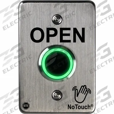 SAFETY TECHNOLOGY INTERNATIONAL Wave-to-Open Touch Plate: 5 in Ht, 1 7/16 in Dp, 3 3/8 in Wd - Wave-to-Open Exit Devices