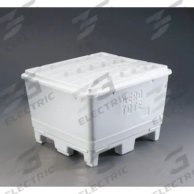 VIKAN Lid: 41 1/4 in x 37 1/4 in, White - Bulk Container Lids