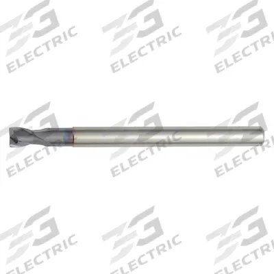 WIDIA HANITA Corner Radius End Mill: Carbide, TiAlN Coated, 3 Flute, 3 mm Mill Dia - Reduced-Neck Carbide Corner-Radius End Mills for Hardened Materials