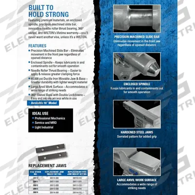 JET Jaw Inserts: Steel, For 10 in Vise Jaw Wd, Screws - Screw-In Vise Jaw Caps