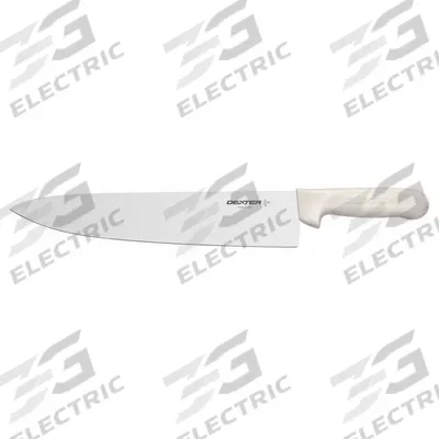 DEXTER RUSSELL Cooks Knife: Straight, 17 in Overall Lg, Steel Blade, Plastic Handle - Chef's Knives