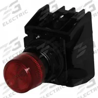 EATON Illuminated Push Button: 30 mm, Metallic, Extended Profile, 1NO/1NC (MPN E34EX828RD24). Key specifications — Manufacturer Part Number: E34EX828RD24; Product Type: Push Button Operators; Series: E34; Brand: EATON; AC Contact Rating: 10 A @ 600 V; Action: Momentary; DC Contact Rating: 2.5 A @ 250 V; Operator Illumination: Illuminated.