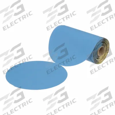 STICKIT Blue Abrasive Disc Roll: 6 in Dia, Non-Vacuum, Ceramic, 400 Grit, B/C Wt Paper - Cool-Cutting Paint-Preparation & Coating-Removal Discs for All Surfaces