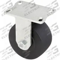 APPROVED VENDOR Plate Caster: Corrosion-Resistant, Rigid, Nylon, 6 in Wheel Dia, 3 in Wheel Wd, Ball (MPN P27R-NMB060K-16). Key specifications — Wheel/Tread Color: Black; Brand: APPROVED VENDOR; Roll Up: Rigid.