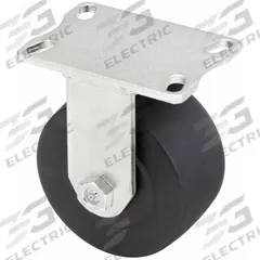 APPROVED VENDOR Plate Caster: Corrosion-Resistant, Rigid, Nylon, 6 in Wheel Dia, 3 in Wheel Wd, Ball (MPN P27R-NMB060K-16). Key specifications — Wheel/Tread Color: Black; Brand: APPROVED VENDOR; Roll Up: Rigid.