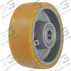 APPROVED VENDOR Caster Wheel: 7 7/8 in Wheel Dia., 3 1/8 in Wheel Wd, Polyurethane, Iron, Std (MPN GTH 202/30K-BB1). Key specifications — Brand: APPROVED VENDOR; Wheel/Tread Color: Yellow.