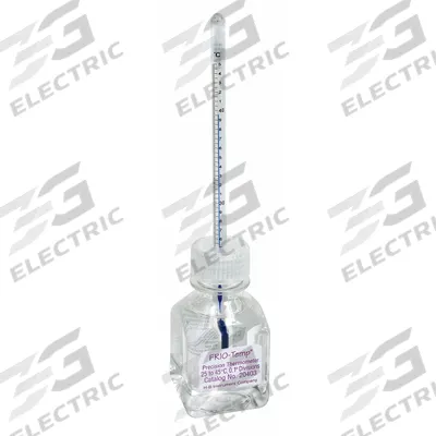 FRIO-TEMP Bottle Thermometer: 15°C to 30°C, +/-0.2°C, 60 mL Bottle Volume - Analog Bottle Thermometers for Incubators & Water Baths