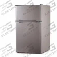 BLACK & DECKER Refrigerator: Stainless Steel, 3.1 cu ft Total Capacity, 2 Shelves, Up to 8.9 cu ft (MPN BCRDK32V). Key specifications — Includes Ice Maker: No; Color: Silver; Defrost: Manual; Energy Star Certified: Yes; Brand: BLACK & DECKER.