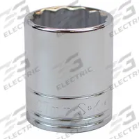 SK PROFESSIONAL TOOLS Socket: Metric, 1/2 in Drive Size, 27 mm Socket Size, 12-Point, Std, Chrome (MPN 40327). Key specifications — attr1204417: SK PROFESSIONAL TOOLS; attr1204392: Chrome.