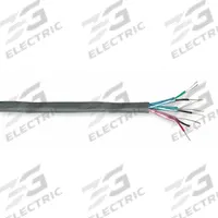 CAROL Communication Cable: 100 ft Cable Lg, 7 Strands, 22 AWG, Plenum, Comm Cable, PE, Gray, PVC (MPN C6040A). Key specifications — Application: Control Systems; Fire Rating: Plenum; Insulation Material: PE; Jacket Material: PVC; Manufacturer Part Number: C6040A; Product Type: Communication Cable; Shielding Material: Foil; Brand: CAROL.