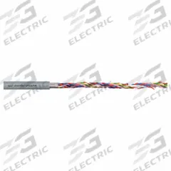 CHAINFLEX Data Cable: 20 AWG, 6 Conductors, Order by the Foot, PUR Jacket, 300 V (MPN CF211PUR050602). Key specifications — attr1141190: Copper; attr1141193: Twisted Pair; attr1141160: 4 x OD; attr1141165: 6 x OD; attr1141168: No; attr1141174: 7.5 x OD; attr1141159: UV/Sunlight Resistant; attr1141182: CE 2014/35/EU.