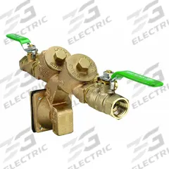 WILKINS Reduced Pressure Zone Backflow Preventer: 975XL2, Std Configuration, Bronze, FNPT (MPN 12-975XL2). Key specifications — Shut-Off Valve Type: Ball Valve; Connection Type: FNPT.