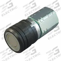 HANSEN Hydraulic Quick Connect Hose Coupling: 1/4 in, Steel, 45.42 lpm Max. Flow Rate, Sleeve (MPN 16FFS106UN). Key specifications — Coupling Locking Type: Sleeve; Body Material: Steel; Thread Size: 1-1/16"-12; Brand: HANSEN.