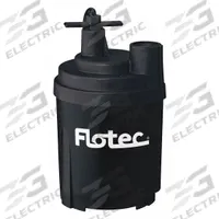 FLOTEC Plug-In Utility Pump: 1/4 hp, 0 in Max. Dia. Solids, Continuous Duty, 115V AC, Thermoplastic (MPN FP0S1600X). Key specifications — Impeller Material: Thermoplastic; Includes: 3/4" Garden Hose Adapter; Rated Voltage: 115V AC; Volute Material: Thermoplastic; Brand: FLOTEC.