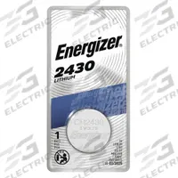 ENERGIZER Coin Cell Battery: 2430 Battery Size, Lithium / Manganese Dioxide, 320 mAh Capacity, 3V DC (MPN ECR2430BP). Key specifications — Voltage - Batteries: 3V DC; Battery Chemistry: Lithium / Manganese Dioxide; Product Type: Coin Cell Battery; Battery Size: 2430; Brand: ENERGIZER; Voltage - Subhead: 3V DC.