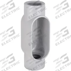 Conduit Outlet Body: Iron, 2 1/2 in Trade Size, C Body, 131 cu in Body Capacity, Threaded Hub (MPN C77). Key specifications — Finish: Powder Coated; Includes: Set Screw Hubs; For Use With: RMC; Brand: HUBBELL KILLARK; Hub Style: Threaded; Mfr. Series: Duraloy 7.