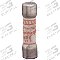 Semiconductor Fuse: A60Q Series, Fast-Acting, 15 A, 600 V AC, 600 V DC DC Volt Rating (MPN A60Q15-2). Key specifications — Series: A60Q; Brand: MERSEN; Voltage Type: AC/DC.