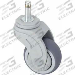 APPROVED VENDOR Stem Caster: Swivel, No Brake, 3 in Wheel Dia., 1 1/4 in Wheel Wd, Polyolefin, Gray (MPN P17S-RP030K-SG1). Key specifications — attr1111099: APPROVED VENDOR; attr1111095: Gray; attr1113760: Gray; attr1176855: Swivel.