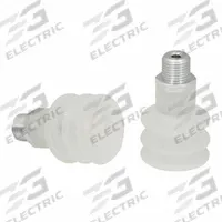 SCHMALZ Vacuum Pad Assembly: Multi-Bellows, 2.5 Folds, G1/4 in Vacuum Port, 33.5 mm Pad Dia, Clear (MPN 10.01.06.00044). Key specifications — attr1019136: 10.01.06.00044; attr1019138: SCHMALZ; attr1019139: 55 A.