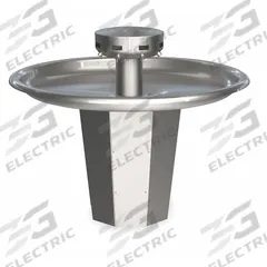 BRADLEY Wash Fountain: Silver, Stainless Steel, Circular, 54 in Overall Wd, Off-Line Vent Drain (MPN S93-641). Key specifications — Bowl Shape: Circular; Drain Type: Off-Line Vent; Color: Silver; Brand: BRADLEY; Series: Sentry; Sink Material: Stainless Steel; ADA Compliant: ADA Compliant.