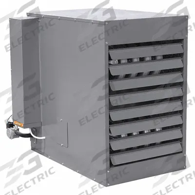 Dayton Gas Wall and Ceiling Unit Heater: 250,000 BtuH Heating Capacity Input, Propeller - Standard-Profile Suspended Gas Wall & Ceiling Unit Heaters