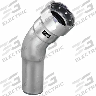 VIEGA MEGAPRESS Crimp Elbow Fitting: 1 1/4 in Pipe x 1 1/4 in Pipe Size, FTG x FTG - Stainless Steel Press Fittings