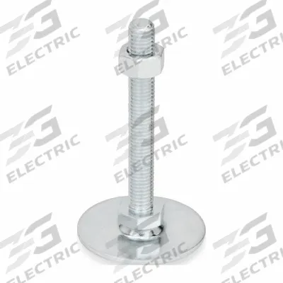 JW WINCO Male-End Leveling Mount: Swiveling Stud, 1/2"-13 Thread Size, 2.36 in - Swivel Male Leveling Mounts