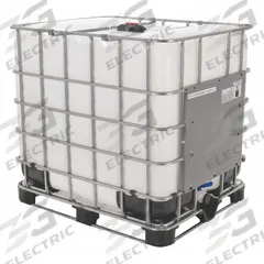 APPROVED VENDOR Liquid Storage Container: 40 in x 46 1/2 in x 48 in, IBC-275, 2 in Drain, Steel, NPT. Key specifications — attr1189587: Male; attr1189588: White; attr1189596: EA; attr1189548: NPT; attr1189551: UV-Blocking; attr1189552: Galvanized; attr1189553: Steel; attr1189568: Rectangular.