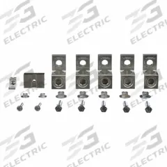 SQUARE D Lug Kit: For Low Volt Transmer Type, (7) Bolts/(7) Nuts/Bonding Lug/Lug Ground, 5 Lugs (MPN DASKGS400). Key specifications — Brand: SQUARE D; For Maximum Wire Size: 1/0 AWG; For Transformer Type: Low Voltage; Manufacturer Part Number: DASKGS400; Compatible with Manufacturer Model Number: HM75T255NCU.