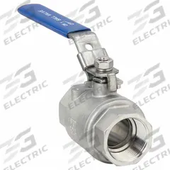 USA INDUSTRIALS Manual Two-Way Ball Valve: 1 1/4 in, 304 Stainless Steel, Straight Valve Body, PTFE (MPN ZUSA-VLV-145). Key specifications — Brand: USA INDUSTRIALS; Handle: Locking Lever.