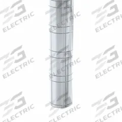 NEW AGE INDUSTRIAL Shelving Post: 72 in, 6 ga, Unfinished, Silver (MPN 72P). Key specifications — attr39643: Silver; attr33138: NEW AGE INDUSTRIAL.