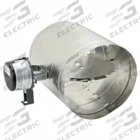 SS Motrzd Vent Dampr,12.2"L 15"H 12.2"W: For 10 in Dia, 10 1/8 in L, 14 7/8 in H, 12 1/8 in W (MPN GVD-10PL). Key specifications — Nameplate Voltage: 24V AC; Blade Seal Material: Stainless Steel; Blade Type: Flat Blade; Brand: FIELD CONTROLS; Switch Action: Normally Open.