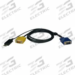 EATON TRIPP LITE KVM Switch Cable Kit: USB 2.0/VGA/SVGA, Tripp Lite Series, 6 ft Lg, HD15, Male (MPN P776-006). Key specifications — Brand: EATON TRIPP LITE; Connection Technology: VGA/SVGA; Product Type: KVM Cable Kit; Compatible KVM Switch Type: Tripp Lite Series; End 1 Connection Type: HD15; End 1 Gender: Male; End 2 Connection Type: HD15; End 2 Gender: Male.