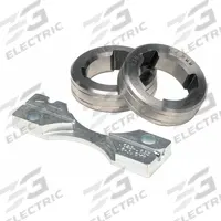 LINCOLN ELECTRIC Drive Roll Kit: 2-Roll, 0.04 in, V-Groove, 0.04 in (MPN KP1696-2). Key specifications — For Welder Series: Power MIG 350MP; For Wire Feeder Series: Activ8; For Wire Type: Solid; Brand: LINCOLN ELECTRIC; Manufacturer Part Number: KP1696-2.