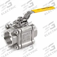 HAM-LET Manual Two-Way Ball Valve: 1/2 in, Stainless Steel, Straight, FNPT x FNPT, Three-Piece (MPN H-510-SS-N-1/2-T). Key specifications — Brand: HAM-LET; Handle: Locking Lever.