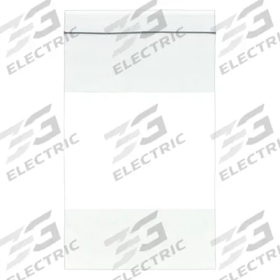 APPROVED VENDOR Reclosable Bag: 4 mil Thick, 6 in Wd, 8 in Lg, Hang Hole Not Included - White Block Reclosable Poly Bags
