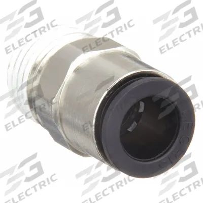 LEGRIS Push-Fit Fitting: 5/16 in OD x 1/4 in Pipe Size, Push-to-Connect x MNPT - Nylon & Nickel-Plated Brass Tube Fittings
