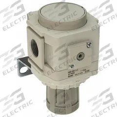 SMC Regulator: Die-Cast Aluminum, 3/8 in NPT, 7.251887 psi to 123.2821 psi, 1 MPa Max Op Pressure (MPN AR40K-N04B-Z-D). Key specifications — attr111664: No; attr111400: AR-D; attr111627: SMC.