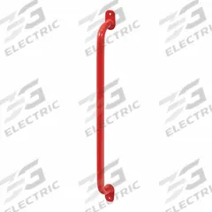 WEATHER GUARD Grab Handle: Grab Handle, Steel, 26 3/16 in Overall Lg, 2 13/16 in Overall Wd, Red (MPN 9895-7-01). Key specifications — Color: Red; Includes: Universal Fitment Hardware; Product Type: Grab Handle; Material: Steel; Brand: WEATHER GUARD.