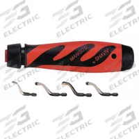 SHAVIV Deburring Tool Set: B10/B11/B20/B25 Blade, Mango IIB Handle (MPN 155-90061). Key specifications — Brand: SHAVIV; Blade Trade Number: B10; Features: Extra-Close Handle; Color (merch): Orange.