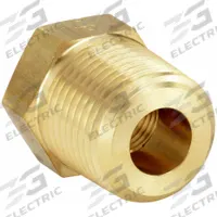 PARKER Metal Pipe Straight: Straight, Brass, 1/2 in x 1/8 in, 6,000 psi, 1 7/64 in Lg (MPN 1/2 X 1/8 PTR-B). Key specifications — Maximum Operating Pressure: 6,000 psi.