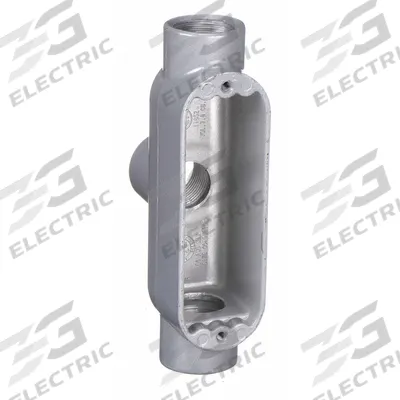 HUBBELL KILLARK Conduit Outlet Body: Aluminum, 1 1/2 in Trade Size, TB Body, 36 cu in Body Capacity - TB - Tee Type