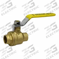 APOLLO Manual Two-Way Ball Valve: 1/2 in, Brass, Straight, Sweat x Sweat, Full Port Ball Port, Lever (MPN 94A20301). Key specifications — Brand: APOLLO; Handle: Lever.
