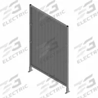 T-Slot Framing System Panel: Stand-Alone, Gray, 72 in H x 36 in W x 5 1/2 in D, Mesh (MPN 47794). Key specifications — Finish: Anodized/PVC-Coated; Brand: FAZTEK; Panel Color: Black; Panel Type: Mesh; Color: Gray; Material: Wire; Mesh Shape: Square; Assembly: Assembled.