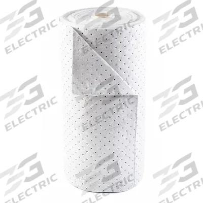 CONDOR Sorbent Roll: Polypropylene, White, 150 ft Roll Lg - Sorbent Rolls