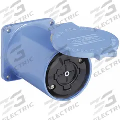 HUBBELL Locking Receptacle: Non-NEMA, Blue, 600V AC, 60 A Current Rating, 4 Poles, 5 Wires (MPN HBL26520). Key specifications — Brand: HUBBELL.